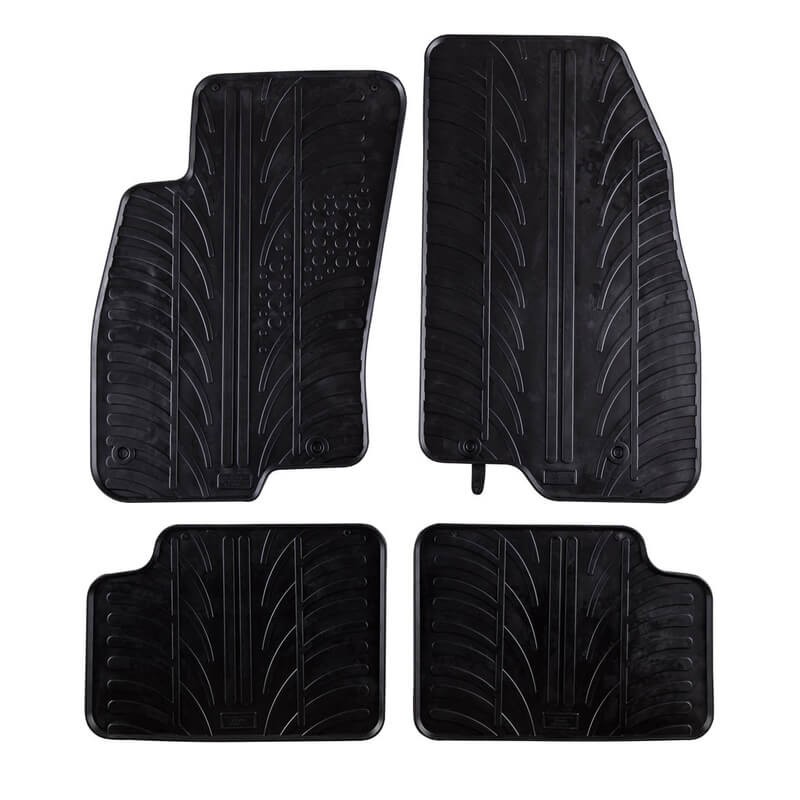 Βλησαρούλης Car Center - Πατάκια Αυτοκινήτου Gledring 0130 Fiat Grande Punto 2005-2010 Μαύρο 4 Τεμάχια