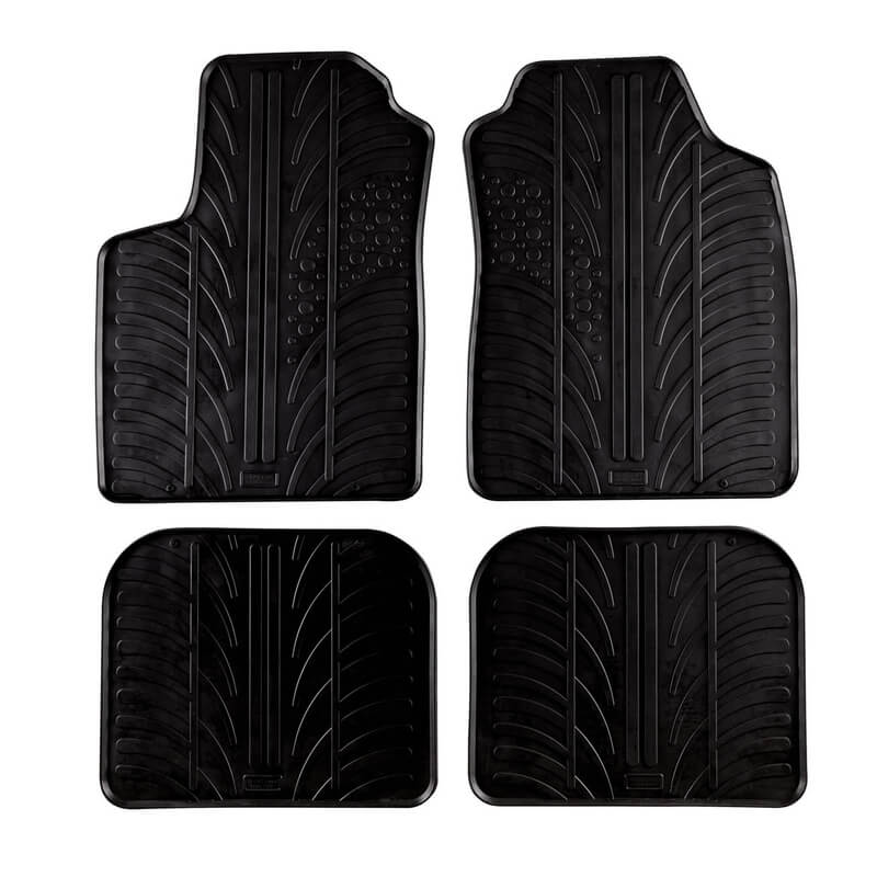 Βλησαρούλης Car Center - Πατάκια Αυτοκινήτου Gledring 0132 Fiat Panda 2003-2011 Μαύρο 4 Τεμάχια