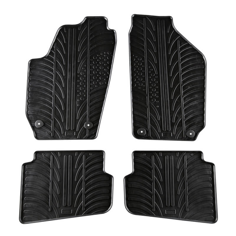 Βλησαρούλης Car Center - Πατάκια Αυτοκινήτου Gledring 0330 Skoda Fabia 2002-/ 2007-2014 Μαύρο 4 Τεμάχια