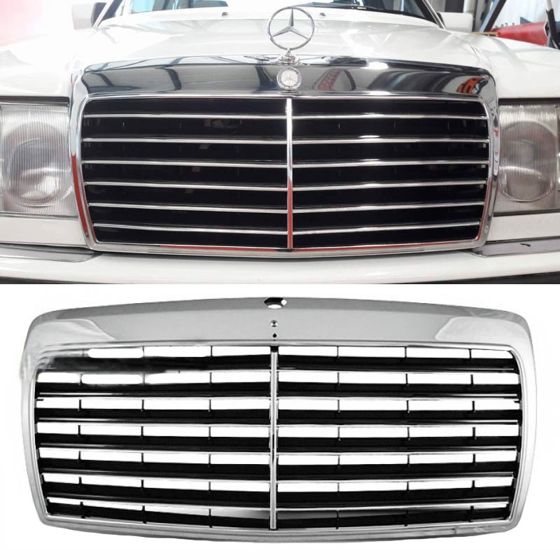 Βλησαρούλης Car Center - Μάσκα Για Mercedes-Benz E-Class W124 85-93 Avantgarde Χρώμιο/Μαύρο 1 Τεμάχιο