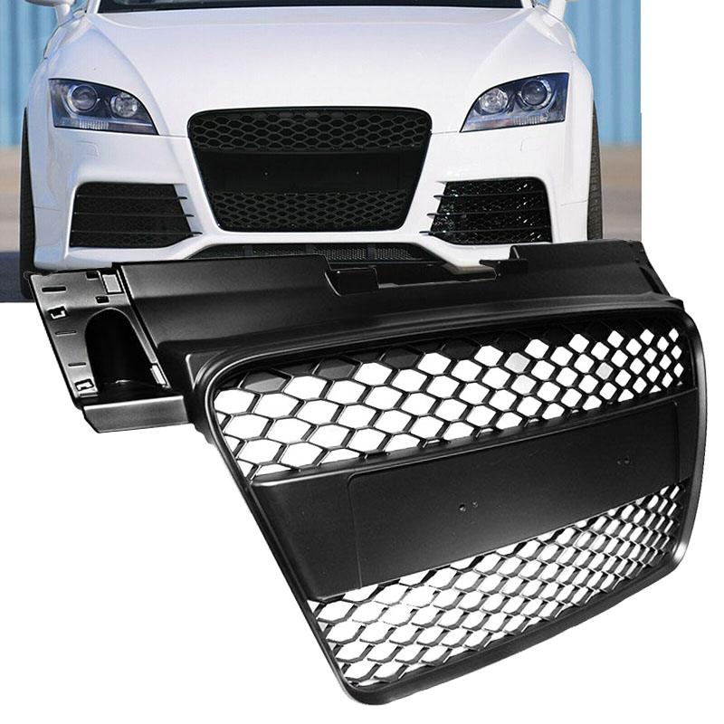 Βλησαρούλης Car Center - Μάσκα Για Audi TT 8J 06-14 TTRS Look Κυψελωτή Μαύρο Ματ 1 Τεμάχιο