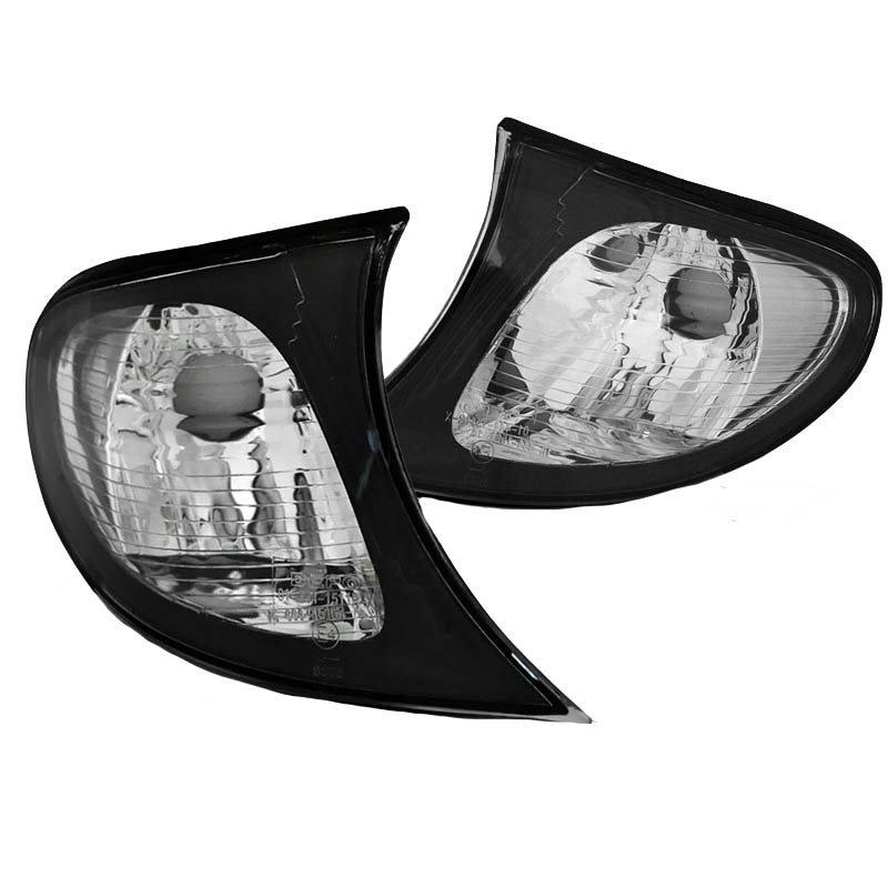 Βλησαρούλης Car Center - Μπροστινά Φλας Για Bmw 3 E46 01-05 Sedan/Touring Μαύρα/Clear Depo