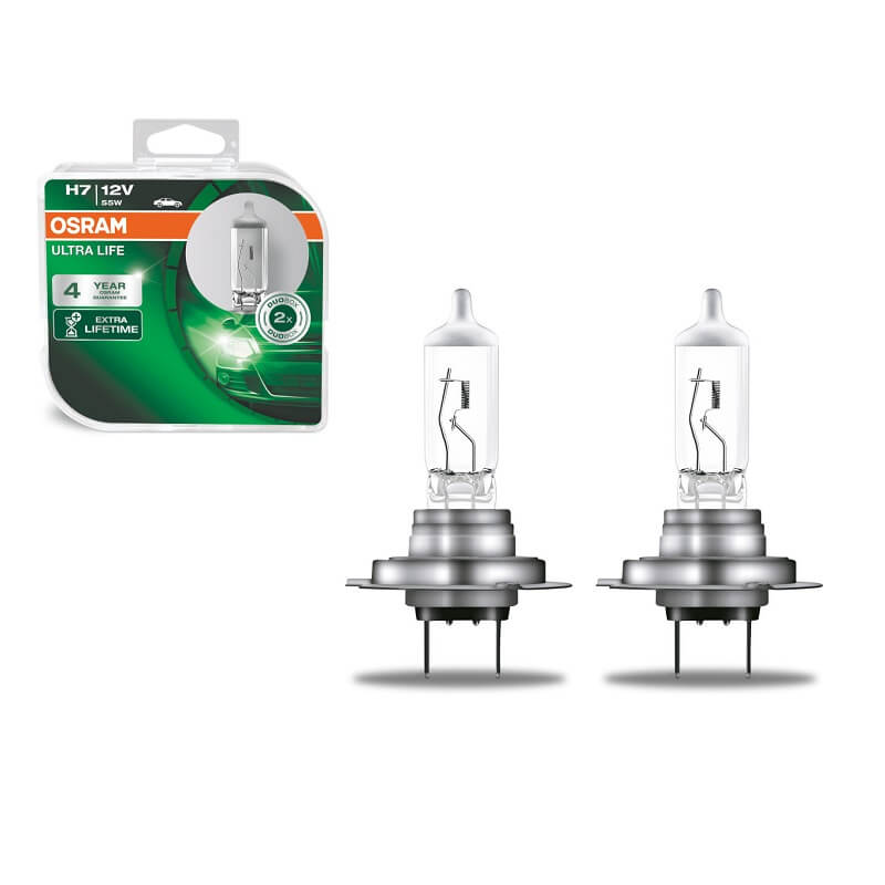 Βλησαρούλης Car Center - Λάμπες Αλογόνου H7 12V 55w Ultra Life Osram 64210ULT 2 Τεμάχια