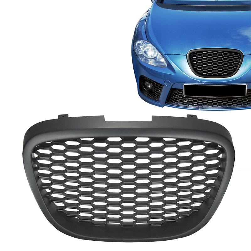 Βλησαρούλης Car Center - Μάσκα Για Seat Leon 1P / Altea 05-09 Κυψελωτή Χωρίς Σήμα Μαύρη 1 Τεμάχιο