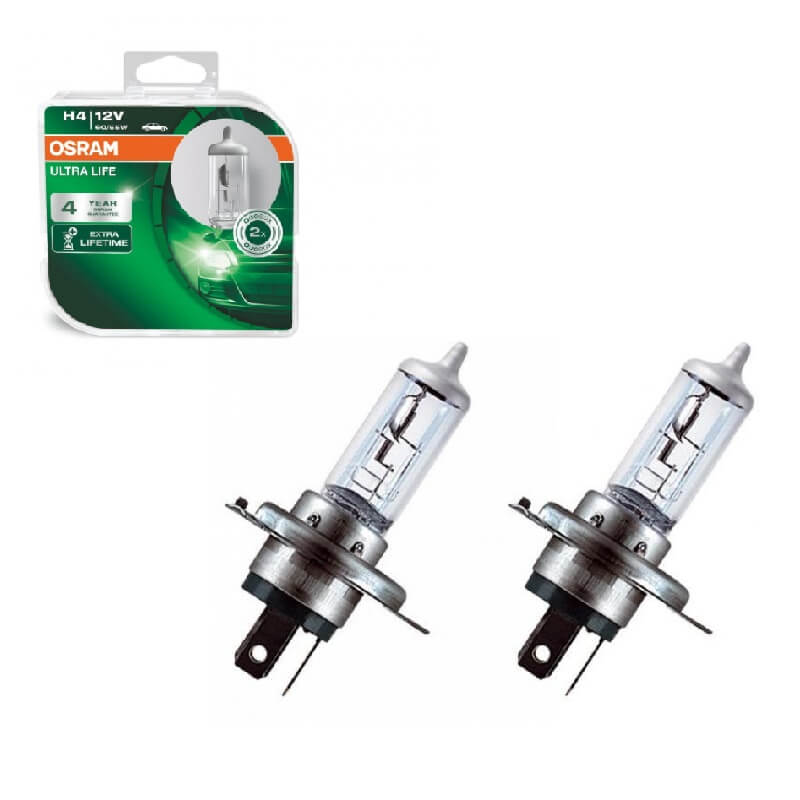 Βλησαρούλης Car Center - Λάμπες Αλογόνου H4 12V 60/55w Ultra Life Osram 64193ULT 2 Τεμάχια