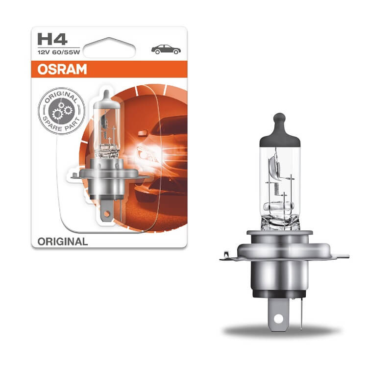 Βλησαρούλης Car Center - Λάμπα Αλογόνου H4 12V 60/55w Original Line Osram 64193-01B 1 Τεμάχιο
