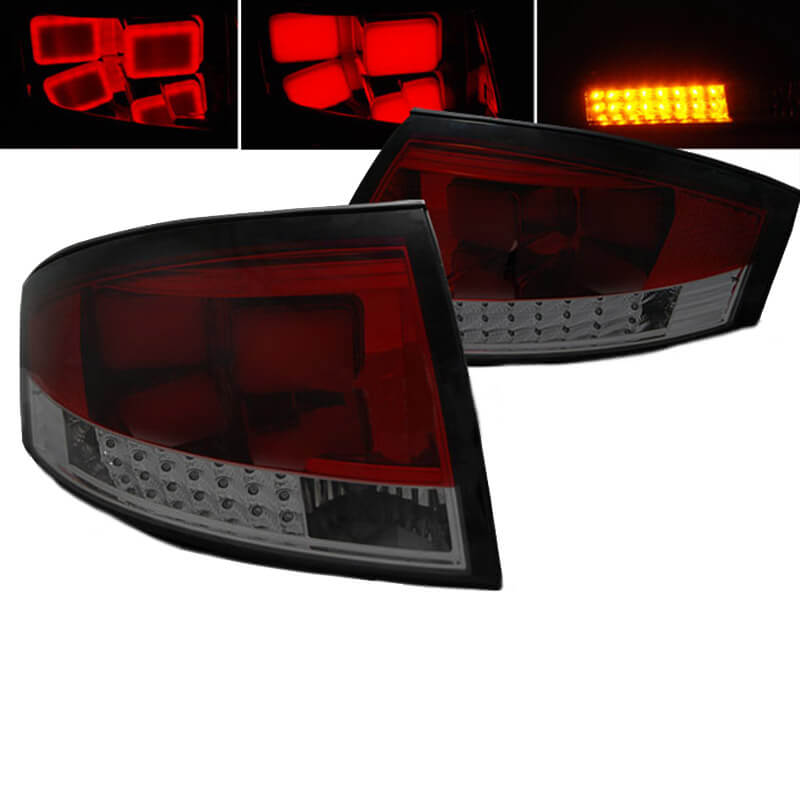 Βλησαρούλης Car Center - Πισινά Φανάρια Set Για Audi TT 8N 98-06 Led Κόκκινο/Φιμέ Reliable Auto Parts