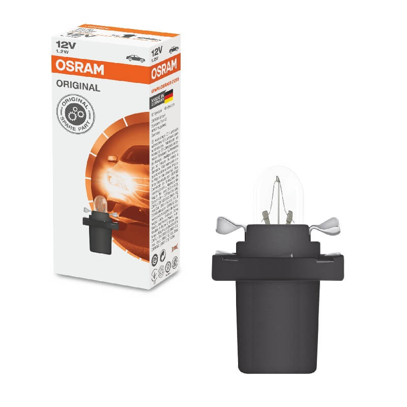 Βλησαρούλης Car Center - Λάμπα Αλογόνου Με Βάση BX8,5d 12V 1.2w Osram 2721MF 1 Τεμάχιο