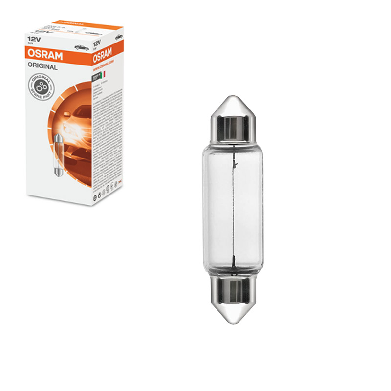 Βλησαρούλης Car Center - Λάμπα Σωληνωτή 41mm SV8.5-8 12Volt 5 Watt Osram 6413 1 Τεμάχιο