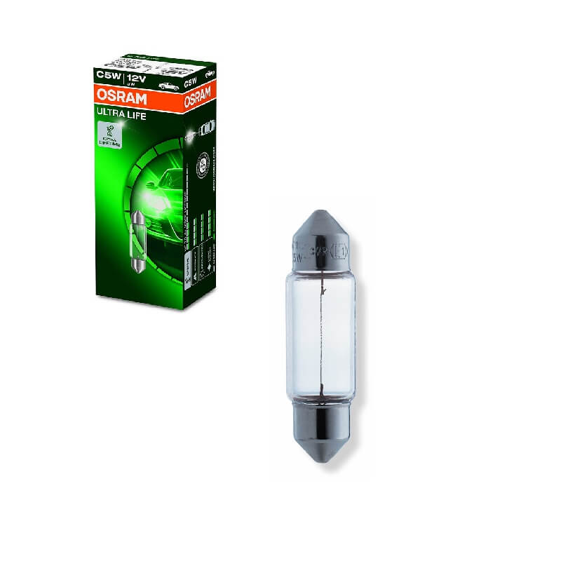 Βλησαρούλης Car Center - Λάμπα Σωληνωτή 36mm C5W SV8.5-8 12V 5W Ultra Life Osram 6418ULT 1 Τεμάχιο