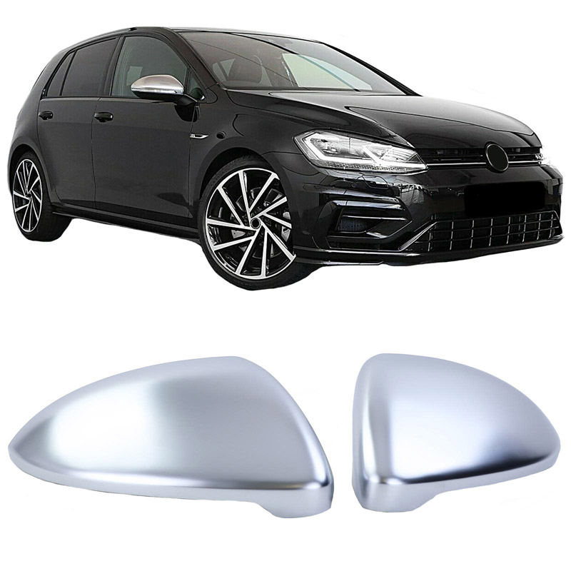 Βλησαρούλης Car Center - Καπάκια Καθρεφτών Για VW Golf VII (7) 12-20 / Touran 15+ Brushed Aluminium 2 Τεμάχια