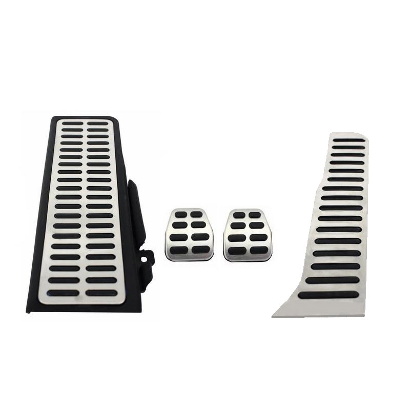 Βλησαρούλης Car Center - Πεντάλ Αλουμινίου Και Footrest Για VW Golf 5 , 6 , Scirocco, Sharan, Caddy / Skoda Octavia 04-13 / Seat Leon 1P, Toledo 3 Μη Αυτόματα Σετ 4 Τεμάχια