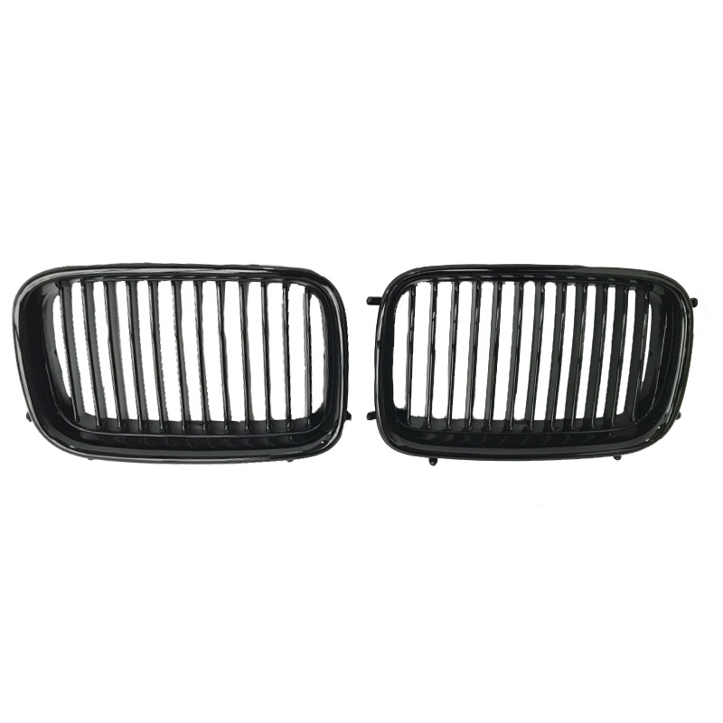 Βλησαρούλης Car Center - Καρδιές Μάσκας Για Bmw 3 E36 90-96 Μαύρο Γυαλιστερό 2 Τεμάχια