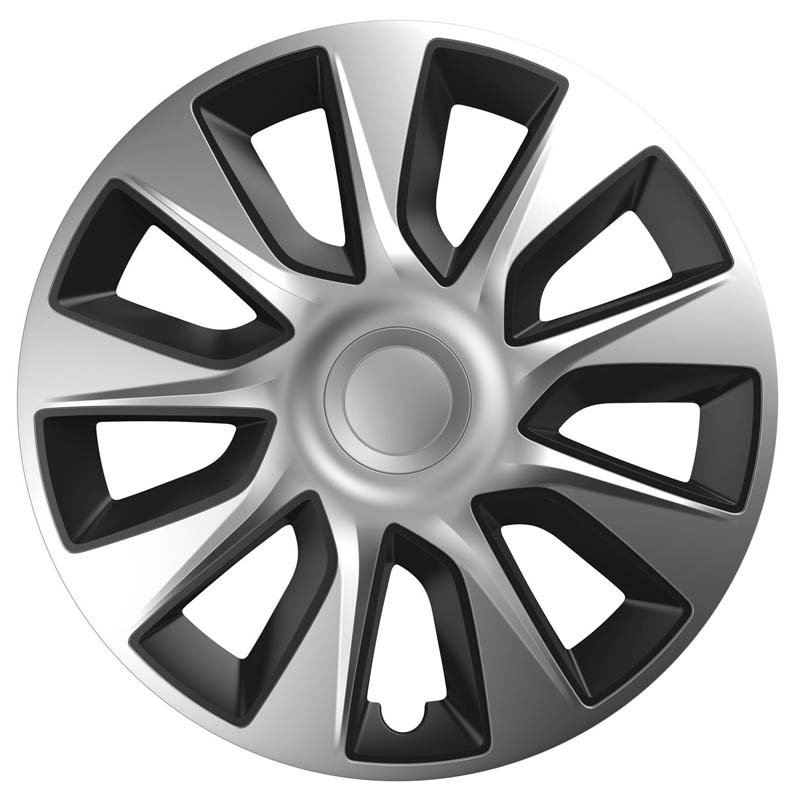 Βλησαρούλης Car Center - Τάσια Τροχών Αυτοκινήτου 15" Stratos 118654 Ασημί & Μαύρο CBX 4 Τεμάχια