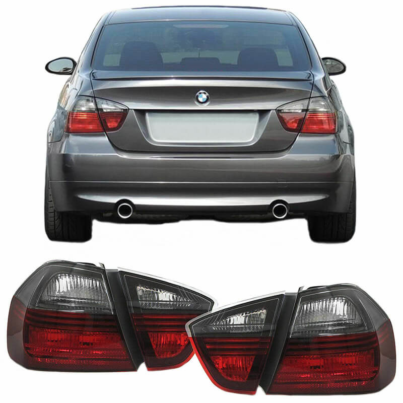 Βλησαρούλης Car Center - Πισινά Φανάρια Set Για Bmw 3 E90 05-08 Κόκκινο/Smoke Depo