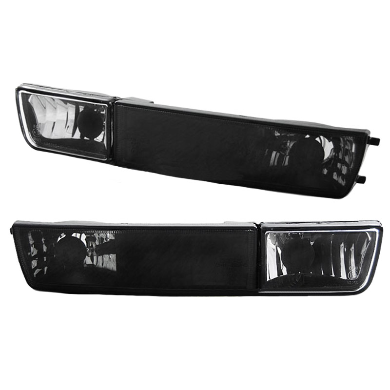 Βλησαρούλης Car Center - Μπροστινά Φλας Για Vw Golf 3 91-98 / Vento 92-98 Με Προβολάκι Μαύρα 4 Τεμάχια