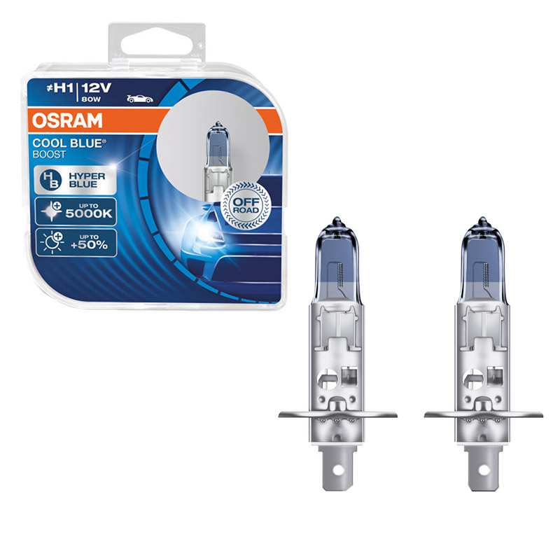 Βλησαρούλης Car Center - Λάμπες Αλογόνου H1 12V 80w Cool Blue Boost Hyper Osram 62150CBB-HCB 2 Τεμάχια