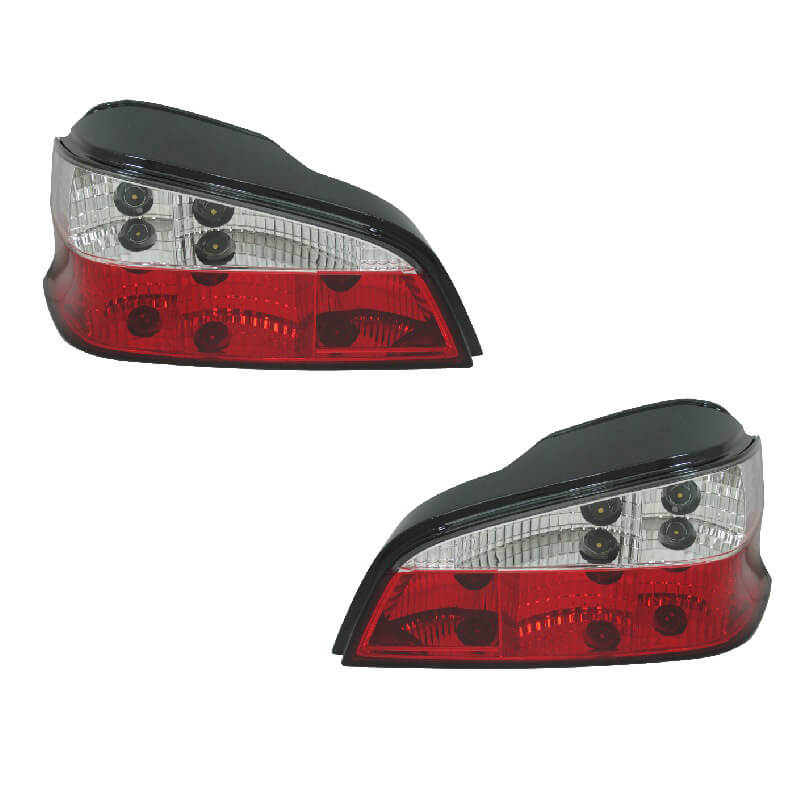 Βλησαρούλης Car Center - Πισινά Φανάρια Set Για Peugeot 106 96-03 Κόκκινο/Crystal Sonar