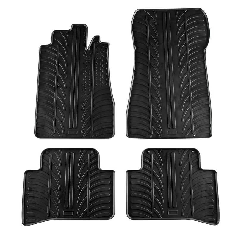 Βλησαρούλης Car Center - Πατάκια Αυτοκινήτου Gledring 0507 C-Class W202 1993-2000 Limousine / Caravan Χειροκίνητο Μαύρο 4 Τεμάχια