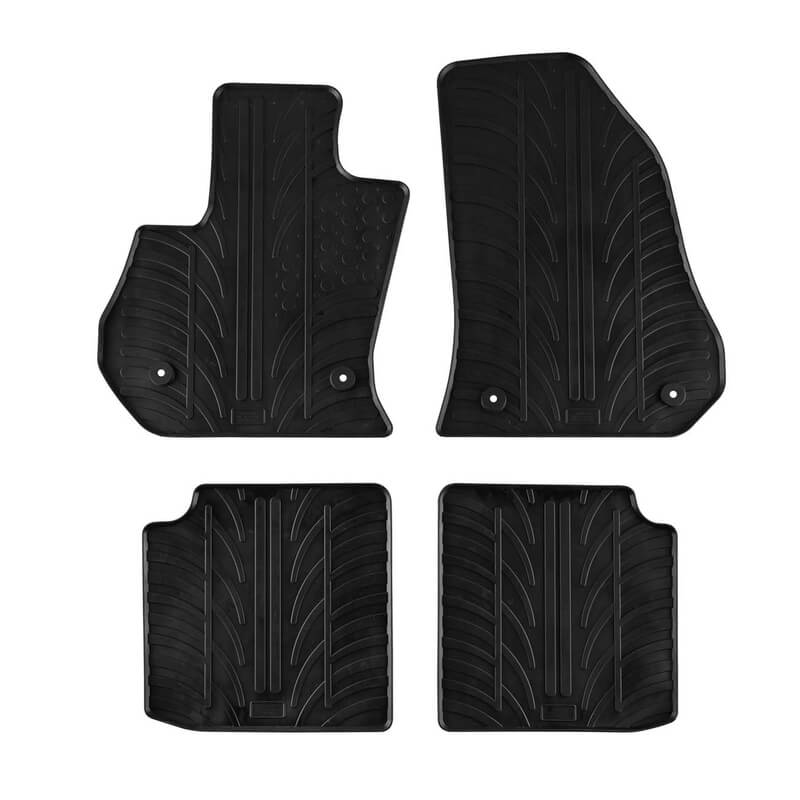 Βλησαρούλης Car Center - Πατάκια Αυτοκινήτου Gledring 0581 Fiat 500L 2017- Μαύρο 4 Τεμάχια
