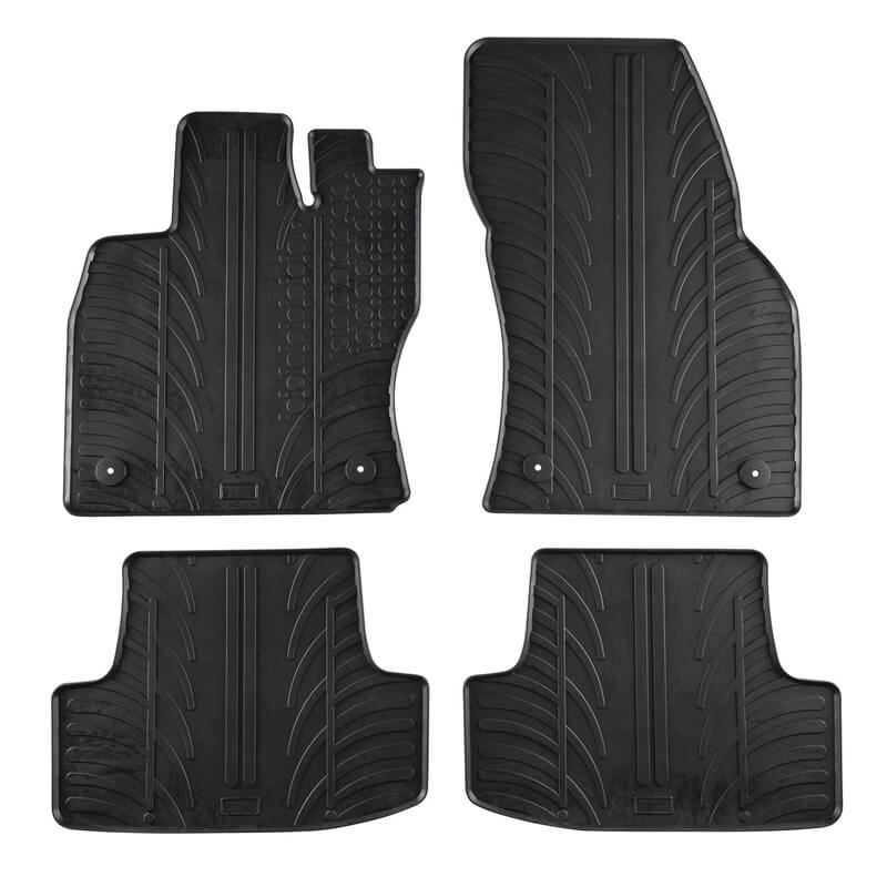 Βλησαρούλης Car Center - Πατάκια Αυτοκινήτου Gledring 0649 VW T-Roc 2017- Μαύρο 4 Τεμάχια