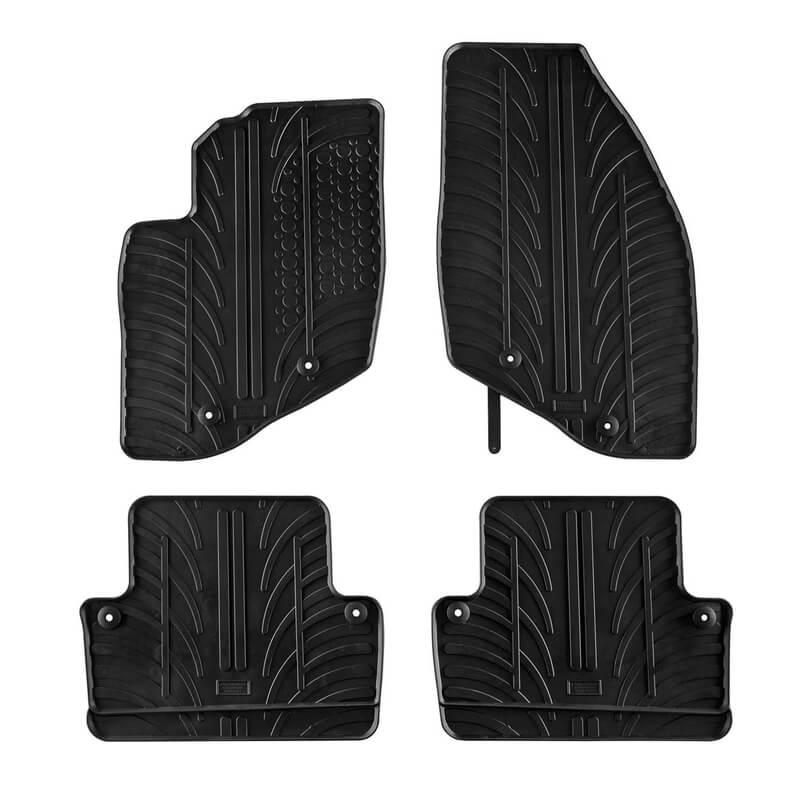 Βλησαρούλης Car Center - Πατάκια Αυτοκινήτου Gledring 0390 Volvo V70/ VX70 2000-2007 / S60 2000-2009 Μαύρο 4 Τεμάχια
