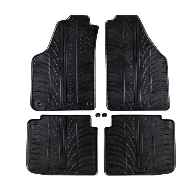 Βλησαρούλης Car Center - Πατάκια Αυτοκινήτου Gledring 0373 Lancia Musa 2007- / Fiat Idea 2006- Μαύρο 4 Τεμάχια