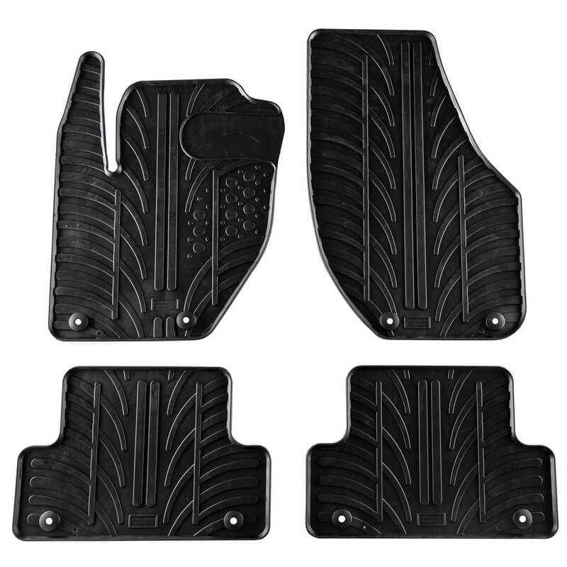 Βλησαρούλης Car Center - Πατάκια Αυτοκινήτου Gledring 0385 Volvo V40 2012- Μαύρο 4 Τεμάχια