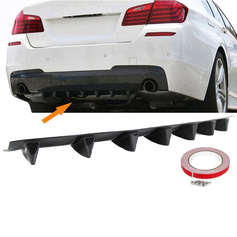 Βλησαρούλης Car Center - Diffuser Πίσω Προφυλακτήρα Universal Με 7 Πτερύγια Carbon Look Από Abs Πλαστικό 1 Τεμάχιο