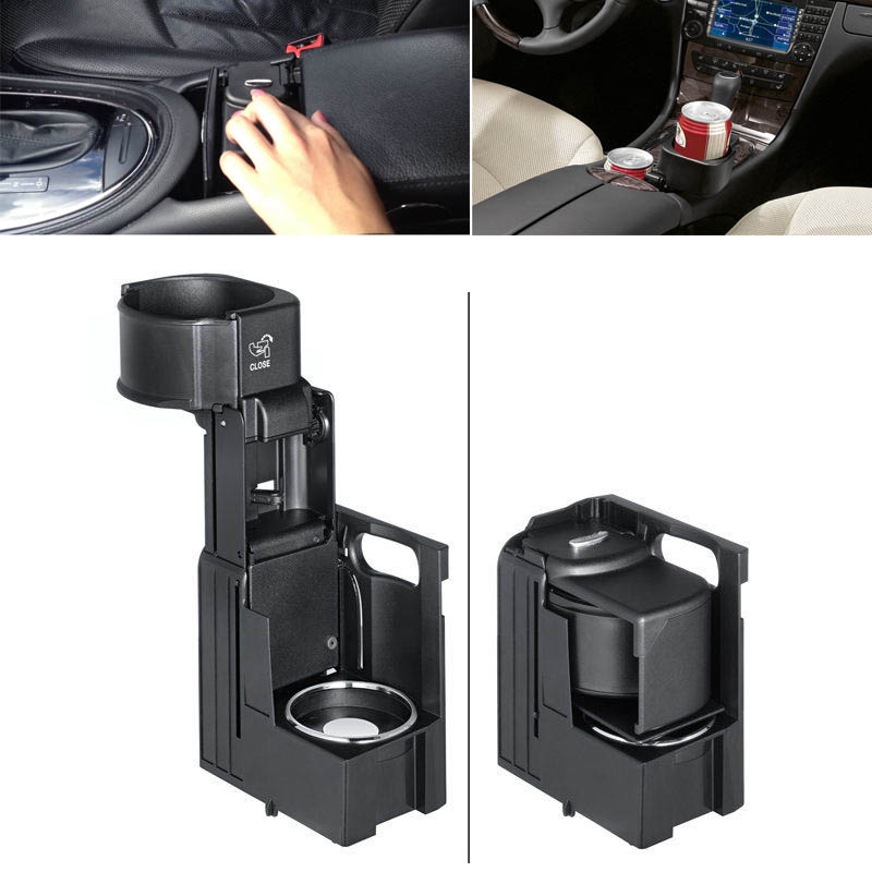 Βλησαρούλης Car Center - Ποτηροθήκη Για Mercedes-Benz Ε-Class W211 2002-2009 / CLS W219 2004-2012 Μαύρη