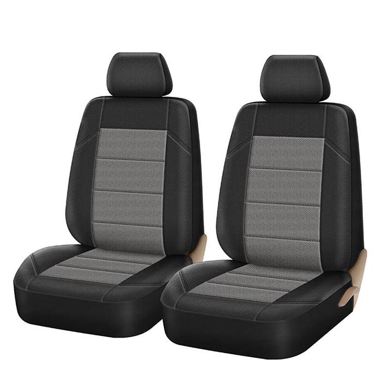 Βλησαρούλης Car Center - Καλύμματα Υφασμάτινα Super Fit All In One Μαύρο-Γκρι Ζευγάρι 4 Τεμάχια