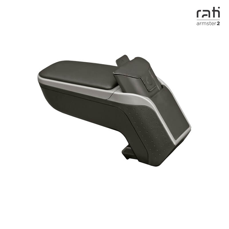 Βλησαρούλης Car Center - Κεντρική Κονσόλα / Τεμπέλης / Υποβραχιόνιο Αυτοκινήτου Armster 2 Χωρίς Βάση Universal Ασημί Χρώμα V00806