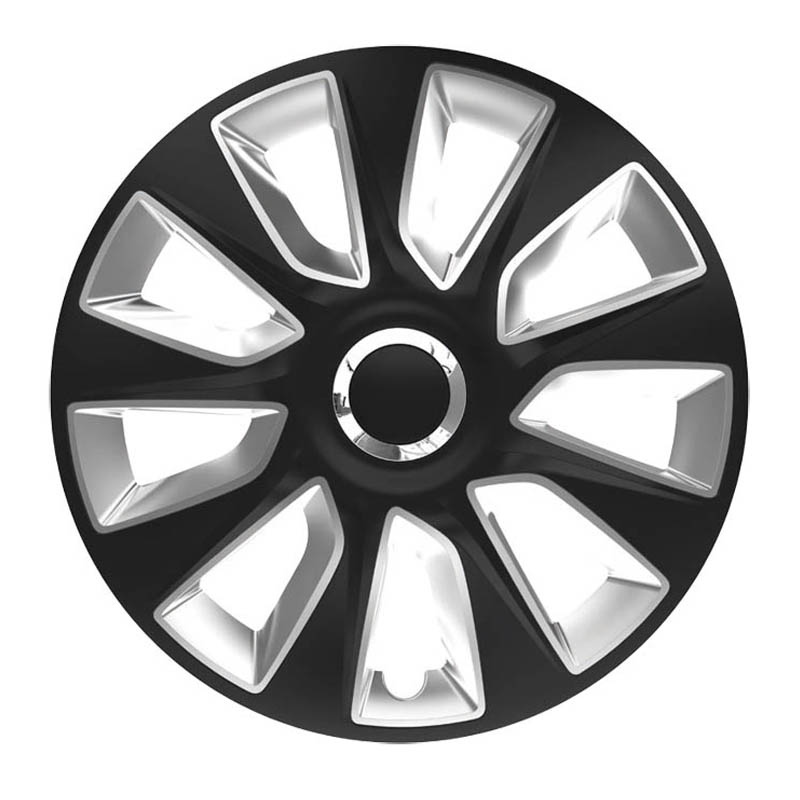 Βλησαρούλης Car Center - Τάσια Τροχών Αυτοκινήτου 15" Stratos 118319 Μαύρο & Ασημί CBX 4 Τεμάχια