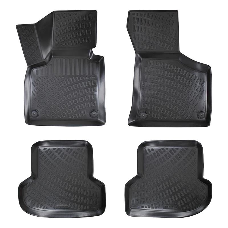 Βλησαρούλης Car Center - Πατάκια Σκαφάκια 3D Από Λάστιχο TPE Για Audi A3 8P 2003-2012 Rizline 4 Τεμάχια Μαύρα