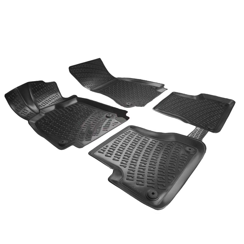 Βλησαρούλης Car Center - Πατάκια Σκαφάκια 3D Από Λάστιχο TPE Για Audi A6 C7 2011-2014 Rizline 4 Τεμάχια Μαύρα