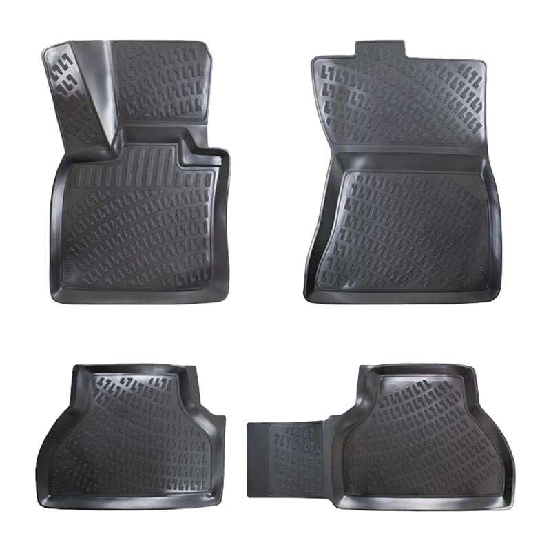 Βλησαρούλης Car Center - Πατάκια Σκαφάκια 3D Από Λάστιχο TPE Για ΒΜW X5 E70 2006-2012 Rizline 4 Τεμάχια Μαύρα
