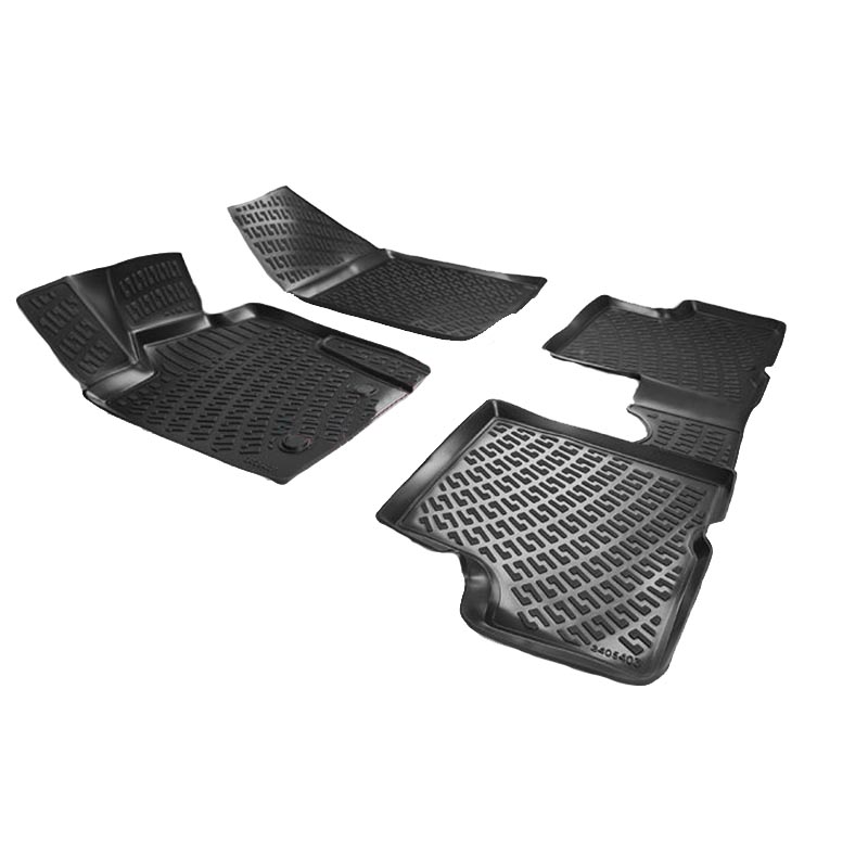 Βλησαρούλης Car Center - Πατάκια Σκαφάκια 3D Από Λάστιχο TPE Για Dacia Duster 4x4 2010-2017 Rizline 4 Τεμάχια Μαύρα
