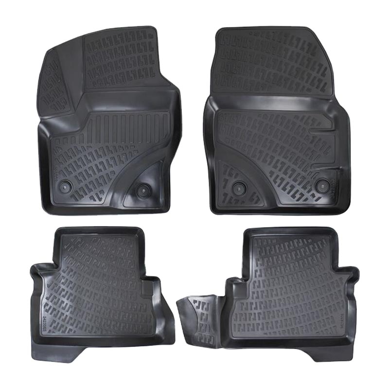 Βλησαρούλης Car Center - Πατάκια Σκαφάκια 3D Από Λάστιχο TPE Για Ford Kuga 2012- Rizline 4 Τεμάχια Μαύρα