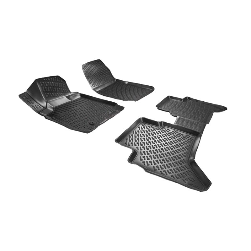 Βλησαρούλης Car Center - Πατάκια Σκαφάκια 3D Από Λάστιχο TPE Για Ford Ranger 2012- Rizline 4 Τεμάχια Μαύρα