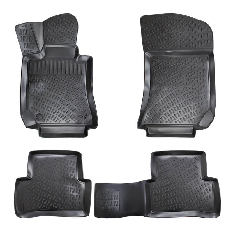 Βλησαρούλης Car Center - Πατάκια Σκαφάκια 3D Από Λάστιχο TPE Για Mercedes E-Class W124/W210/W211/CLS W219 Rizline 4 Τεμάχια Μαύρα