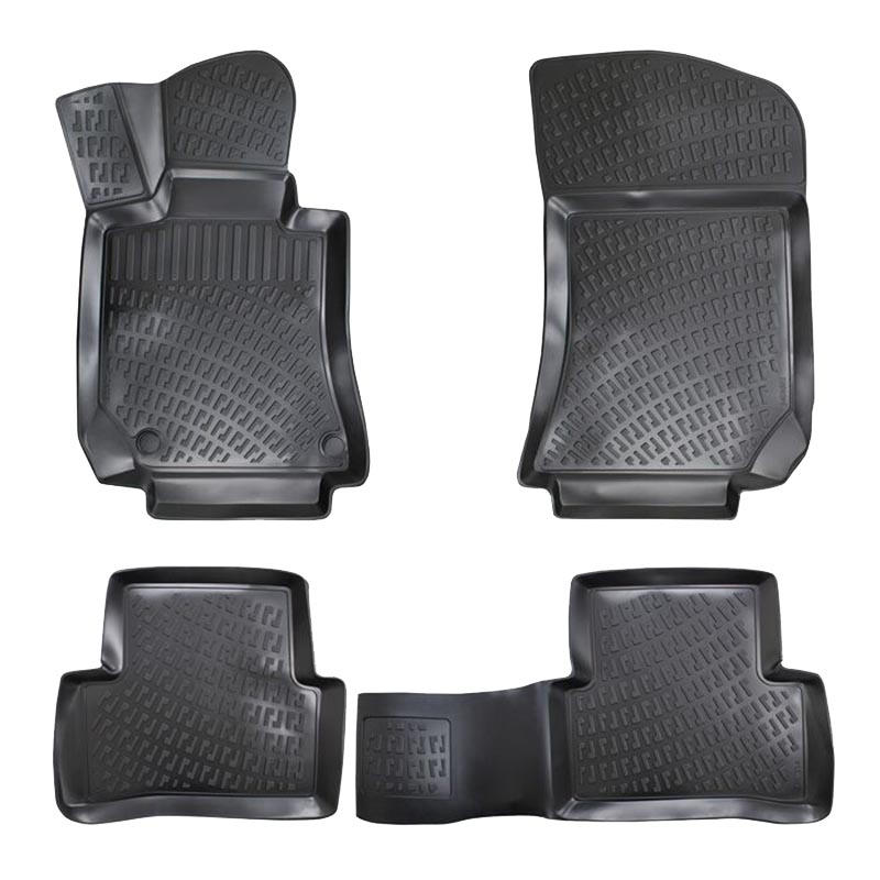 Βλησαρούλης Car Center - Πατάκια Σκαφάκια 3D Από Λάστιχο TPE Για Mercedes E-Class W212/W207/CLS W218/S Class W222 Rizline 4 Τεμάχια Μαύρα