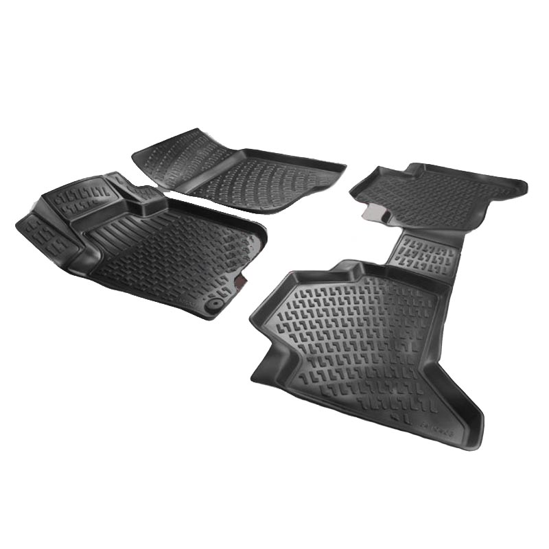 Βλησαρούλης Car Center - Πατάκια Σκαφάκια 3D Από Λάστιχο TPE Για Mitsubishi L200 2005-2018 Rizline 4 Τεμάχια Μαύρα