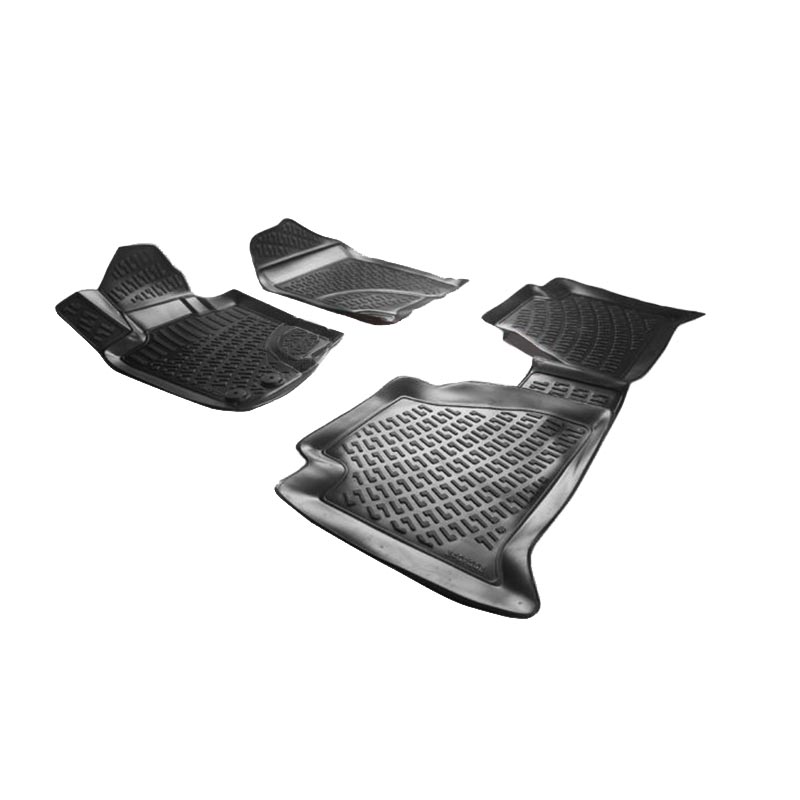 Βλησαρούλης Car Center - Πατάκια Σκαφάκια 3D Από Λάστιχο TPE Για Nissan Navara D40 2005-2014 Rizline 4 Τεμάχια Μαύρα
