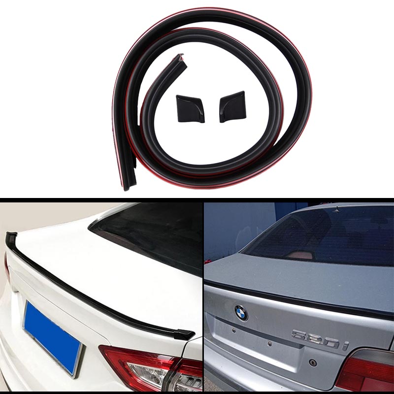 Βλησαρούλης Car Center - Αεροτομή Πορτ Παγκάζ Universal Lipspoiler Μαύρη 145x3.4cm Από Abs Πλαστικό (Soft)