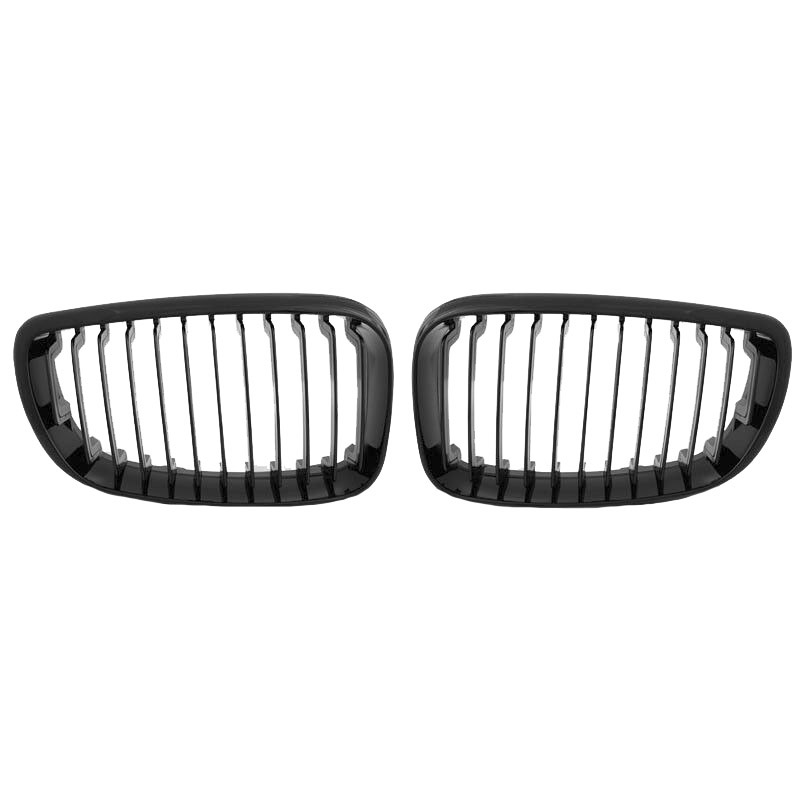 Βλησαρούλης Car Center - Καρδιές Μάσκας Για Bmw 1 E81 / E82 / E87 / E88 07-11 Μαύρο Γυαλιστερό 2 Τεμάχια