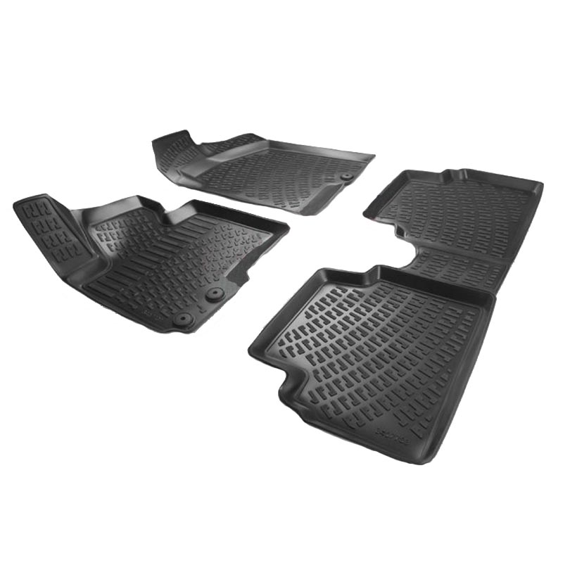Βλησαρούλης Car Center - Πατάκια Σκαφάκια 3D Από Λάστιχο TPE Για Kia Sportage ΙΙΙ 2010-2015/Hyundai IX35 2010-2015 Rizline 4 Τεμάχια Μαύρα