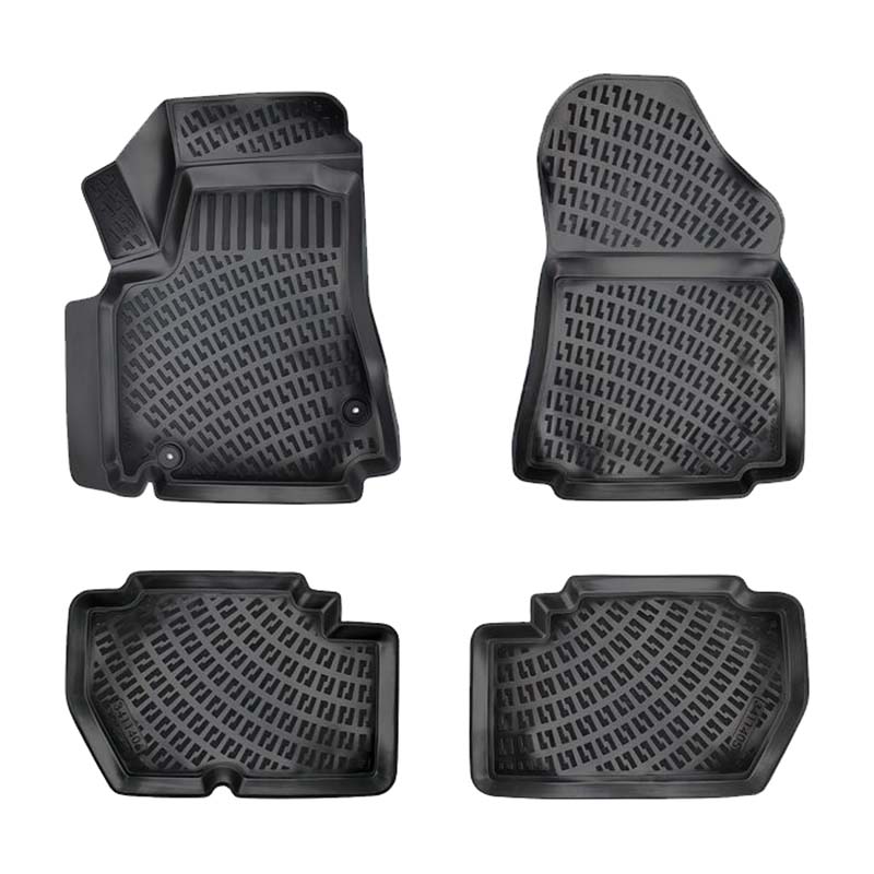 Βλησαρούλης Car Center - Πατάκια Σκαφάκια 3D Από Λάστιχο TPE Για Peugeot Partner/Citroen Berlingo 2009- Rizline 4 Τεμάχια Μαύρα