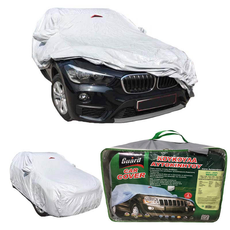 Βλησαρούλης Car Center - Κουκούλα Αυτοκινήτου Guard Jeep / SUV Medium 440x163x137cm