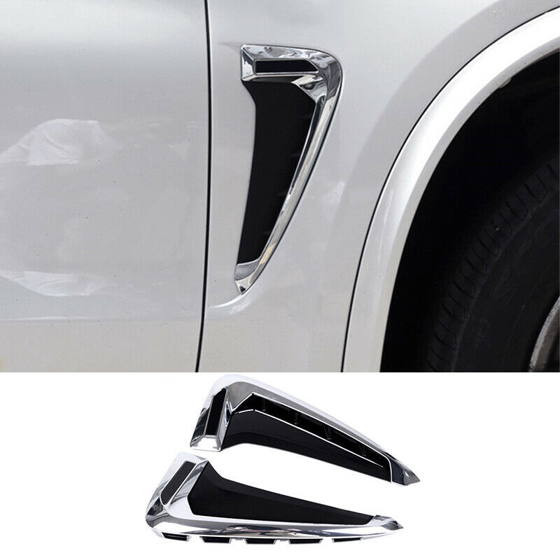 Βλησαρούλης Car Center - Αεραγωγοί Φτερών Για Bmw X5 F15 13-18 M-Look Χρώμιο / Μαύρο 2 pcs