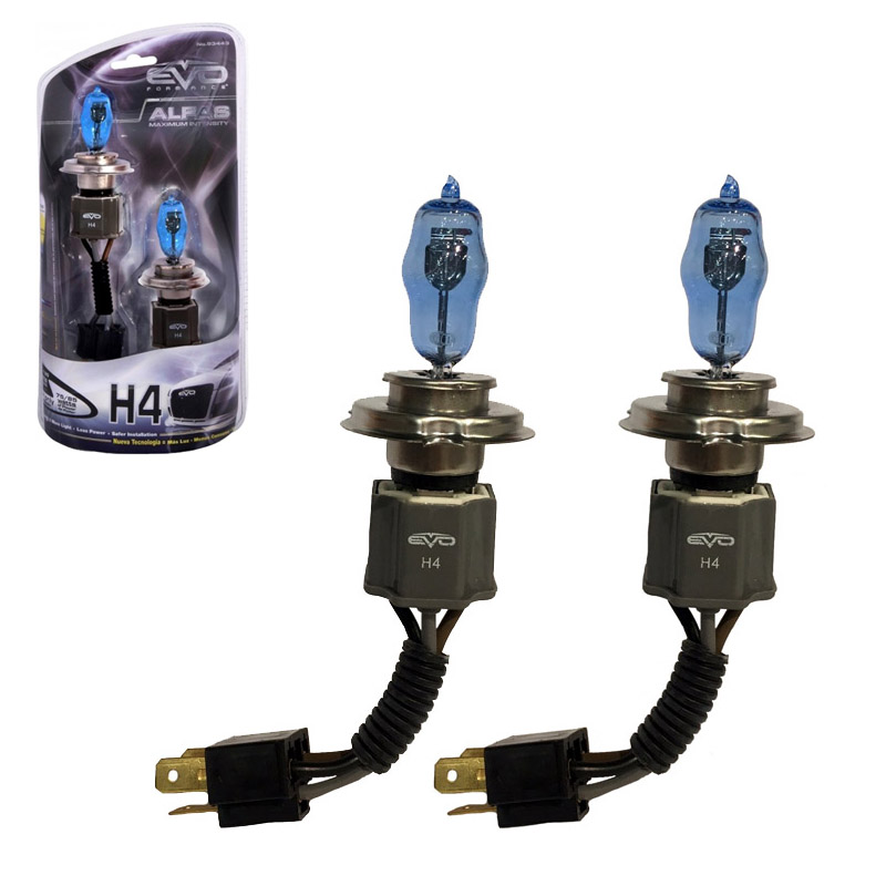 Βλησαρούλης Car Center - Λάμπες Αλογόνου H4 12V 75/85w HOD Superwhite 4300k ALFAS EV93443 2 Τεμάχια